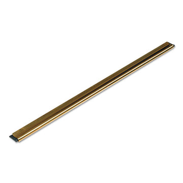 Unger® Golden Clip Brass Channel With Black Rubber Blade And Clip, 12" Wide Blade, 12" Handle freeshipping - TVN Wholesale